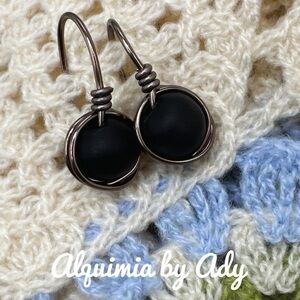 Alquimia by Ady Black Earrings